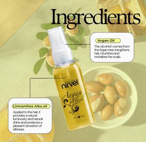 Argan Fluid-Lightweight Hair Serum, Frizz Control, Adds Shine, Fast-Absorbing