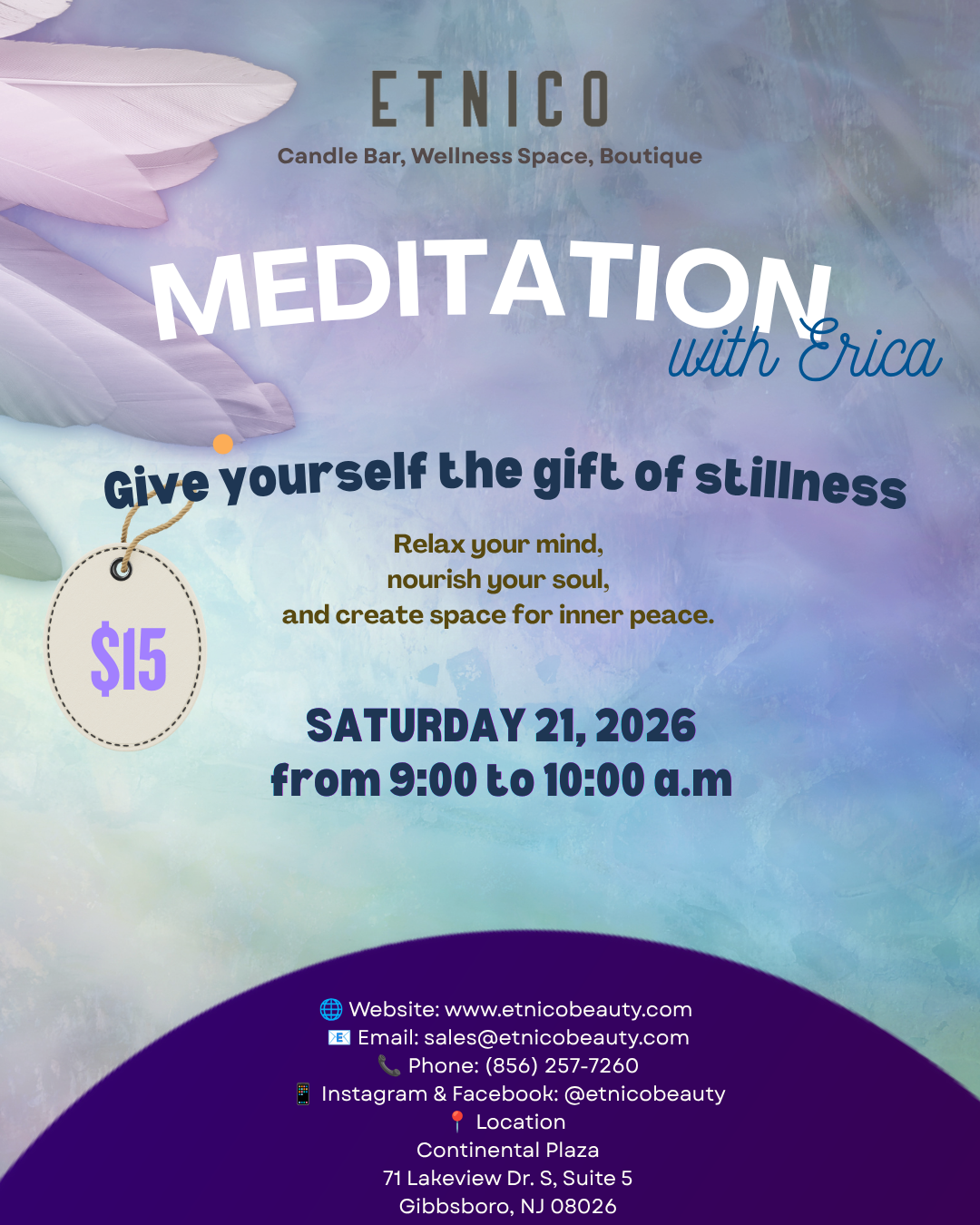 Saturday Meditation with Erica