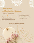 Join Us for ✨ Meditation & Sachet Making