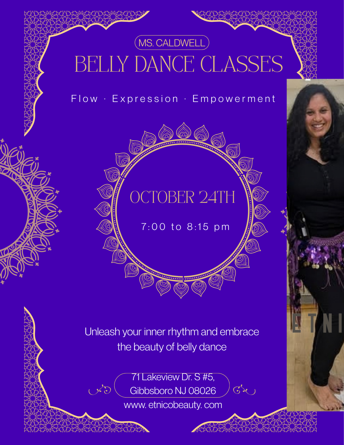 Belly Dance workshop with Ms. Caldwell
