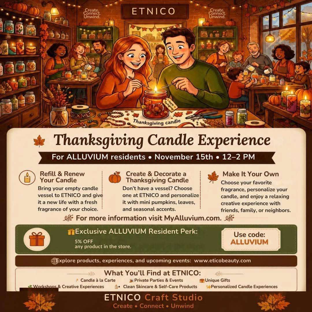 Thanksgiving Candle Experience - ALLUVIUM Community